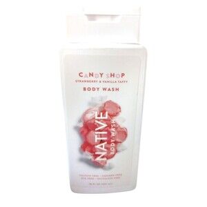 NATIVE CANDY SHOP STRAWBERRY & VANILLA TAFFY BODYWASH LIMITED EDITION NEW